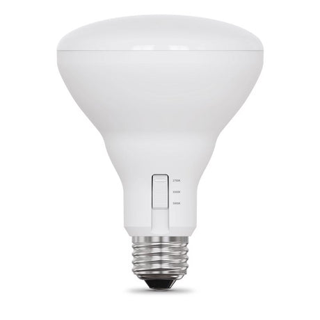 Feit BR30 E26 (Medium) LED Bulb Adjustable White 65 Watt Equivalence 12 pk