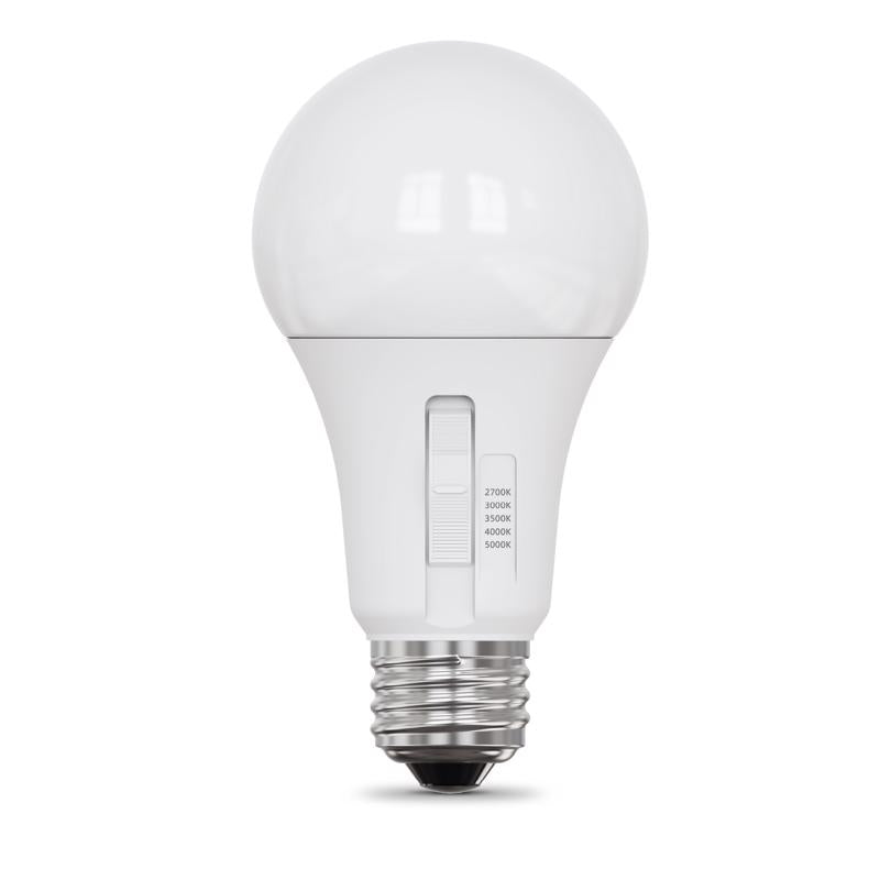 Feit A21 E26 (Medium) LED Bulb Adjustable White 100 Watt Equivalence 4 pk
