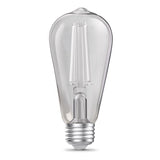 Feit ST19 E26 (Medium) Filament LED Bulb Soft White 60 Watt Equivalence 2 pk