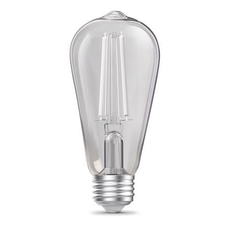 Feit ST19 E26 (Medium) Filament LED Bulb Soft White 60 Watt Equivalence 2 pk