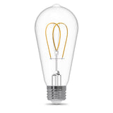 Feit ST19 E26 (Medium) Filament LED Bulb Soft White 60 Watt Equivalence 2 pk