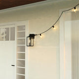 Dualux Textured Black Black Dusk to Dawn LED Porch Light