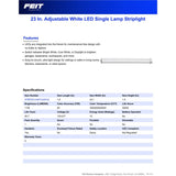 Feit 23 in. L White Hardwired LED Strip Light 1150 lm