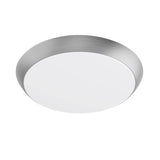 Feit 3 in. H X 11 in. W X 11 in. L Brushed Nickel White Ceiling Fixture