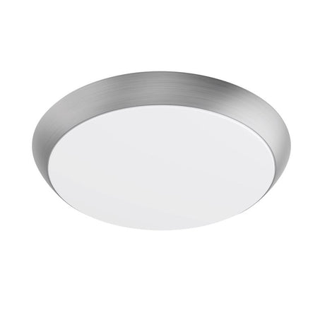 Feit 3 in. H X 11 in. W X 11 in. L Brushed Nickel White Ceiling Fixture