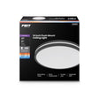 Feit 2.6 in. H X 14 in. W X 14 in. L Matte Black Black Ceiling Fixture