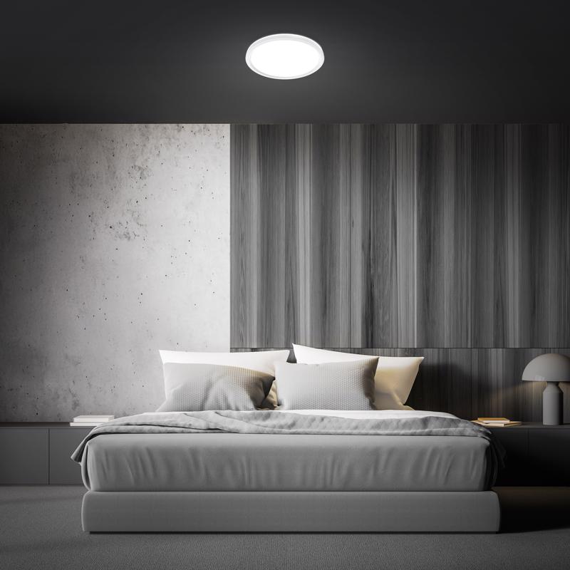 Feit 3 in. H X 11 in. W X 11 in. L Matte Black Black Ceiling Fixture