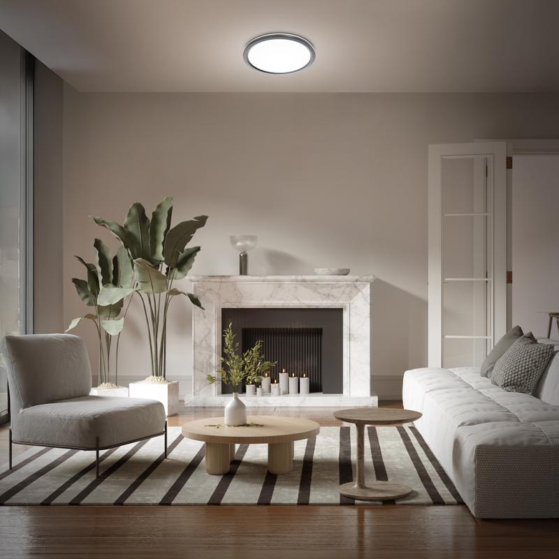 Feit 3 in. H X 11 in. W X 11 in. L Matte Black Black Ceiling Fixture