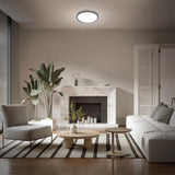 Feit 3 in. H X 11 in. W X 11 in. L Matte Black Black Ceiling Fixture
