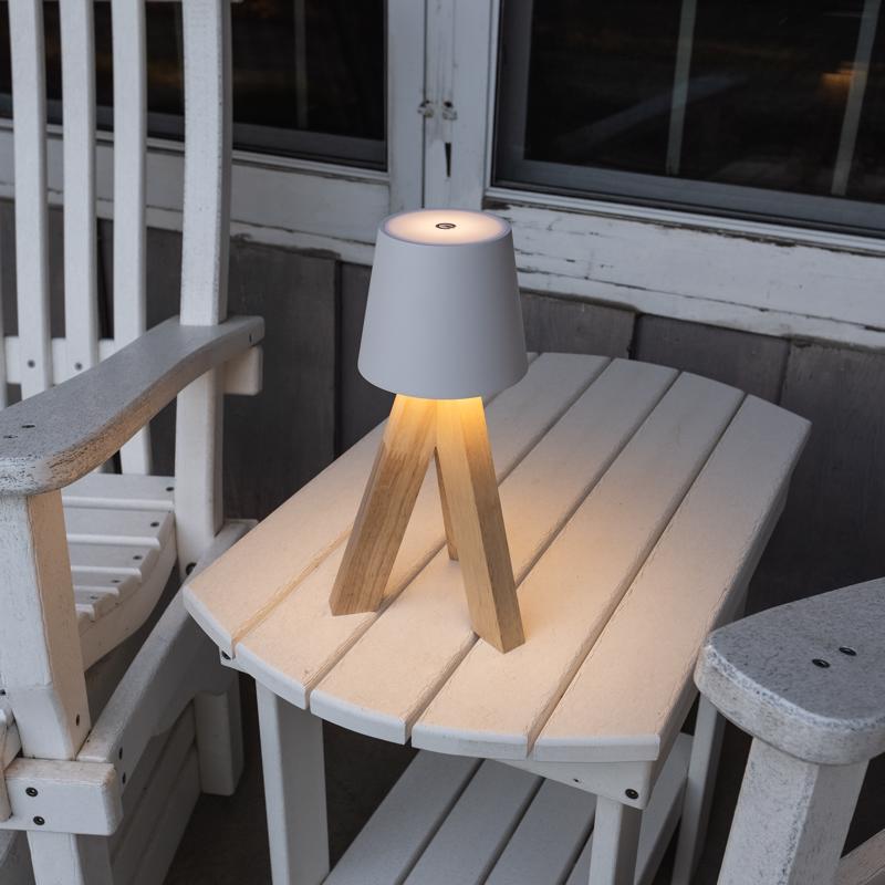 Bailey 10.6 in. Matte White Table Lamp