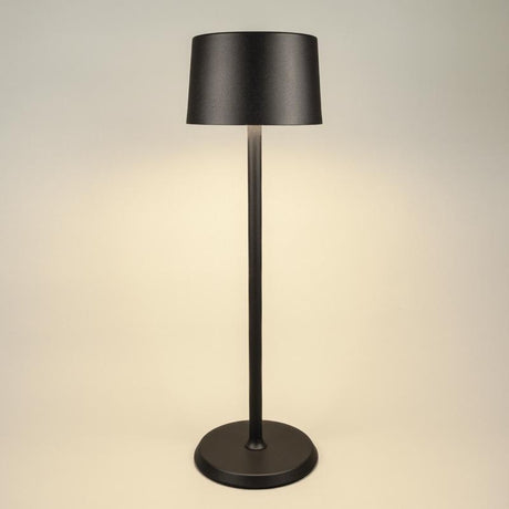 Hudson 14.2 in. Matte Black Table Lamp