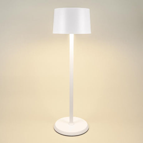 Hudson 14.2 in. Matte White Table Lamp