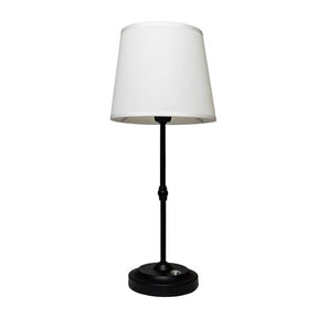 Galena 16.9 in. Matte Black Table Lamp