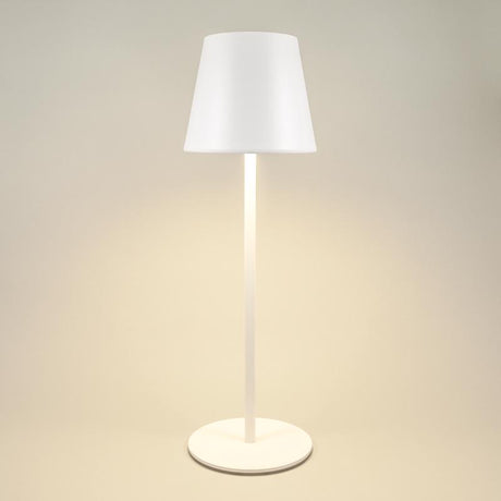 Denver 14.2 in. Matte White Table Lamp