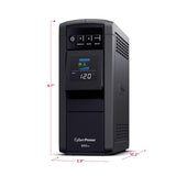 CyberPower 5 ft. L 10 outlets Battery Backup/Surge Protector Black 1150 J