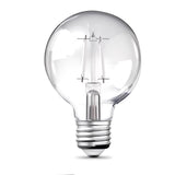 Feit G25 E26 (Medium) LED Bulb Adjustable White 60 Watt Equivalence 2 pk