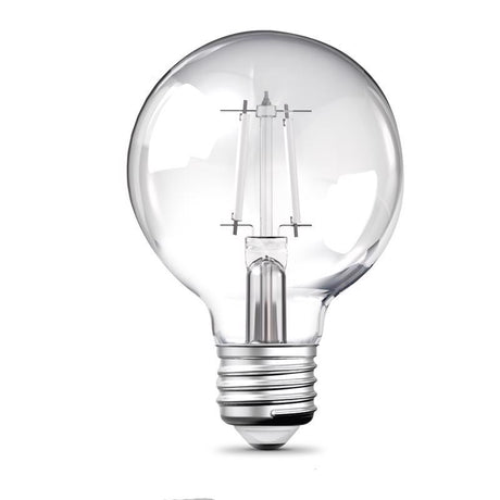 Feit G25 E26 (Medium) LED Bulb Adjustable White 60 Watt Equivalence 2 pk