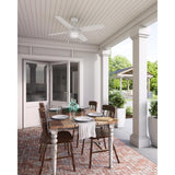 Hunter Fan Ocala 52 in. Bronze White LED Indoor and Outdoor Ceiling Fan