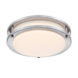 Westinghouse Lauderdale 3.5 in. H X 11 in. W X 11 in. L Brushed Nickel Silver Ceiling Fixture