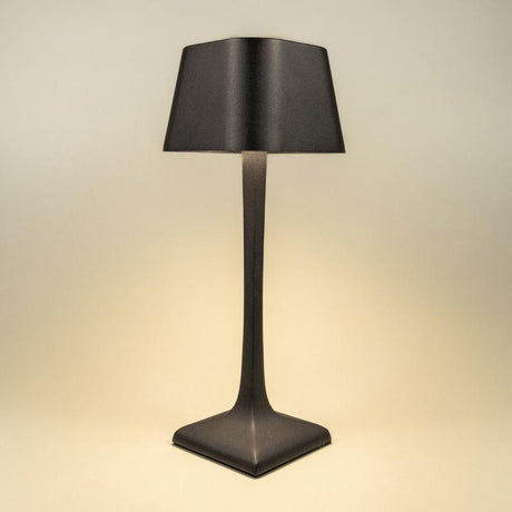Belair 10.2 in. Matte Black Table Lamp