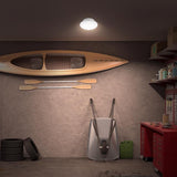Feit 3.8 in. H X 7.5 in. W X 7.5 in. L White Ceiling Light w/Motion Sensor
