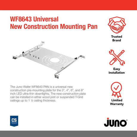 Lithonia Lighting Juno Aluminum LED Standard Base Lampholder Kit 1 pk