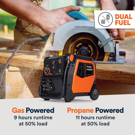 Generac 3900 W Gas/LP Inverter Generator