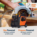 Generac 3000 W Gas/LP Inverter Generator