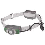 Police Security 550 lm Gray/Green LED Rechargeable Head Lamp AAA Battery