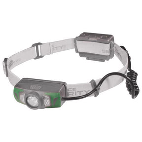 Police Security 550 lm Gray/Green LED Rechargeable Head Lamp AAA Battery