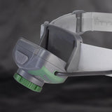 Police Security 550 lm Gray/Green LED Rechargeable Head Lamp AAA Battery