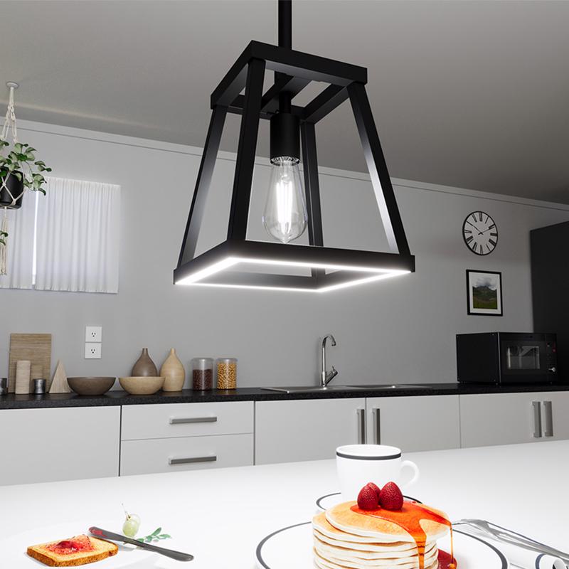 Feit Matte Black 1 lights Pendant Light