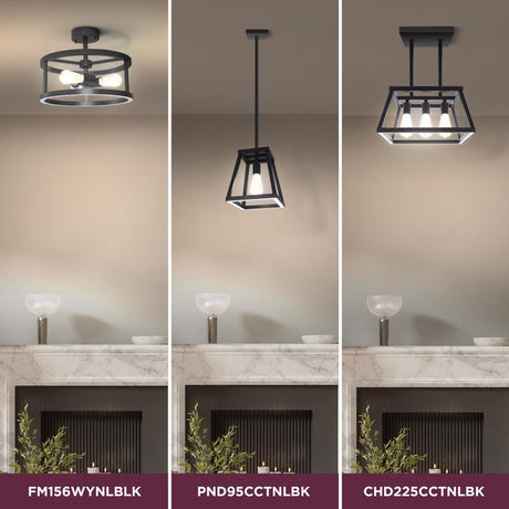 Feit Matte Black 1 lights Pendant Light