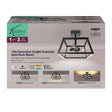 Feit 13.6 in. H X 15 in. W X 15 in. L Matte Black Black Ceiling Fixture