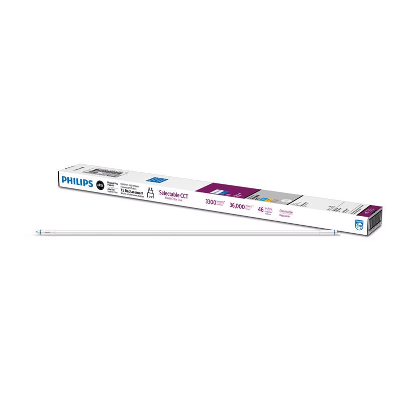 Philips LED Multi-CCT 46 in. G5 T5 Linear 54 Watt Equivalence 1 pk, Pack of 10