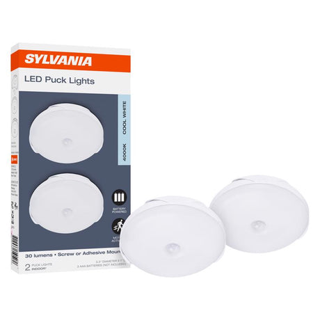 Sylvania Motion-Sensing Battery Powered LED White Slim Area Light