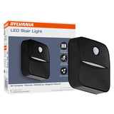 Sylvania Motion-Sensing Battery Powered LED Black Stair Light