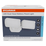 Sylvania Motion-Sensing Battery Powered LED White Security Floodlight