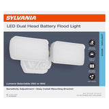 Sylvania Motion-Sensing Battery Powered LED White Security Floodlight