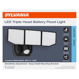 Sylvania Motion-Sensing Battery Powered LED Black Security Light