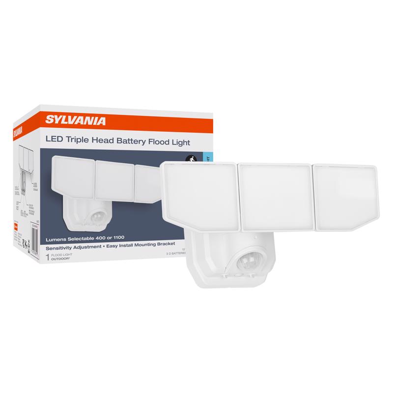 Sylvania Motion-Sensing Battery Powered LED White Security Light