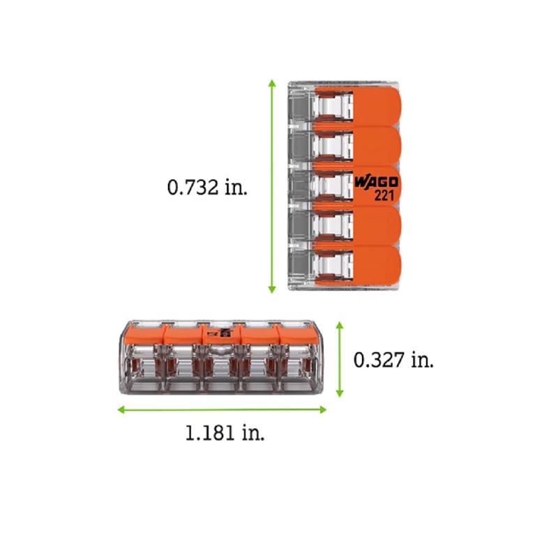 WAGO Clamp Wire Connector 40 pk