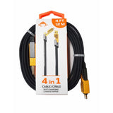MonkeyZ 4ft. 4-in-1 Cable Cell Phone Charger, Pack of 12
