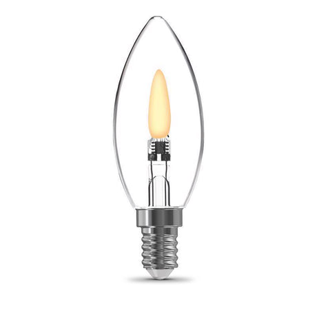 Feit B10 E12 (Candelabra) Filament LED Bulb Clear 2 Watt Equivalence 2 pk