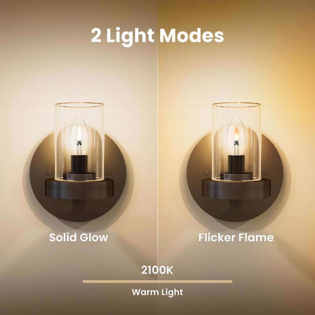 Feit B10 E12 (Candelabra) Filament LED Bulb Clear 2 Watt Equivalence 2 pk