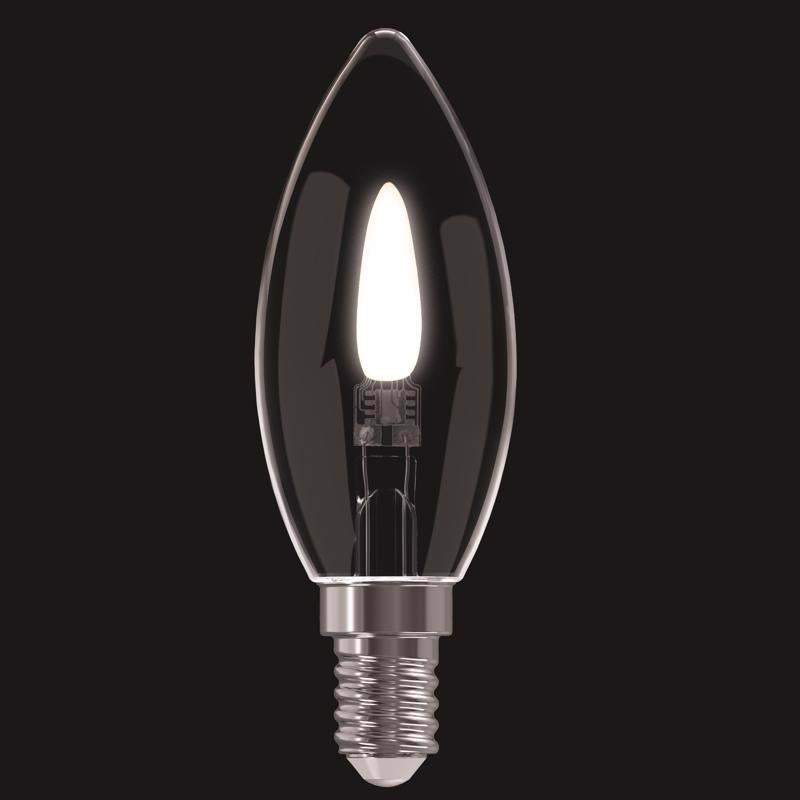 Feit B10 E12 (Candelabra) Filament LED Bulb Clear 2 Watt Equivalence 2 pk