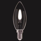 Feit B10 E12 (Candelabra) Filament LED Bulb Clear 2 Watt Equivalence 2 pk