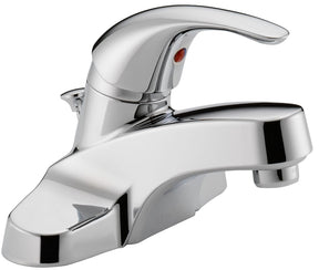 Delta Peerless Tunbridge Series P188620LF Bathroom Faucet, 1.2 gpm, 1-Handle, Brass, Chrome-Plated, Lever Handle