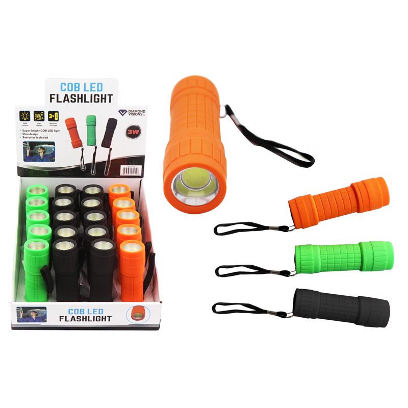 Diamond Visions 200 lm Assorted LED COB Flashlight AAA Battery, Pack of 20