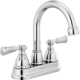 Peerless Elmhurst Series P2665LF Centerset Bathroom Faucet, 1 gpm, 2-Handle, 3-Faucet Hole, Zinc, Chrome